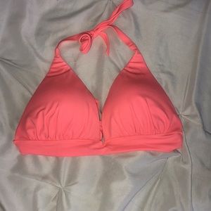 Coral bikini top
